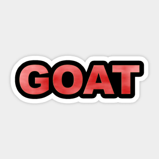 GOAT in Red Sticker